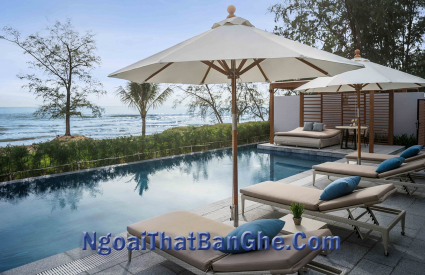 giường tắm bể bơi mây nhựa , ghế tắm cho bể bơi mây nhựa, bàn ghế mây nhựa